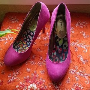 Madden Girl pink heeled pump